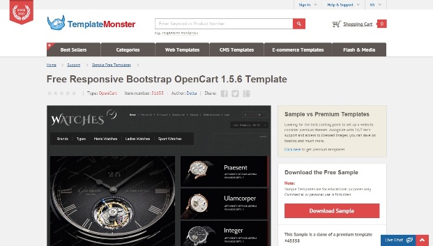 Bootstrap Watch Store